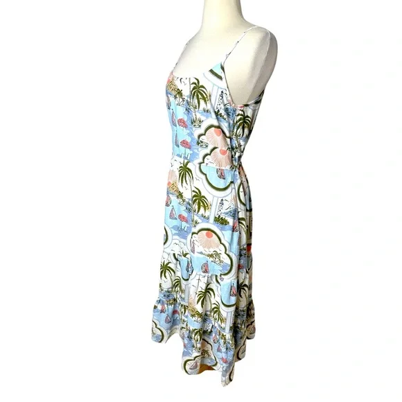 CYNTHIA ROWLEY NEW TROPICAL MAXI DRESS. - Picture 2 of 8